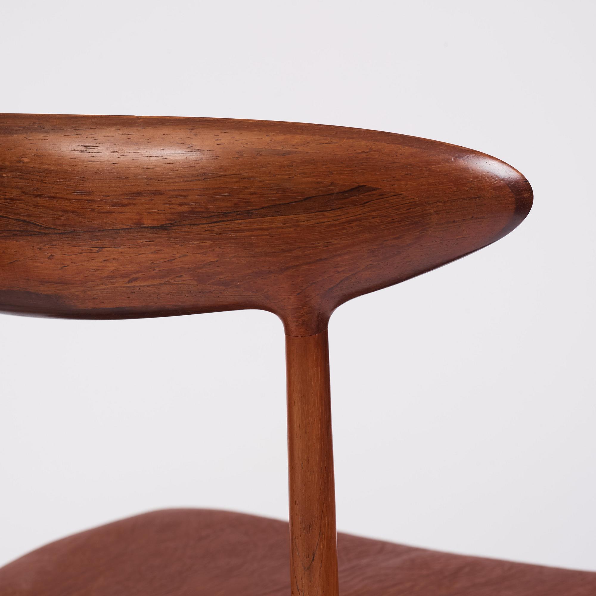 Kurt Østervig, 10 (6+4) rosewood chairs, model “Skagen” no. 27,  Brande Møbelindustri, Denmark 1950-60's.