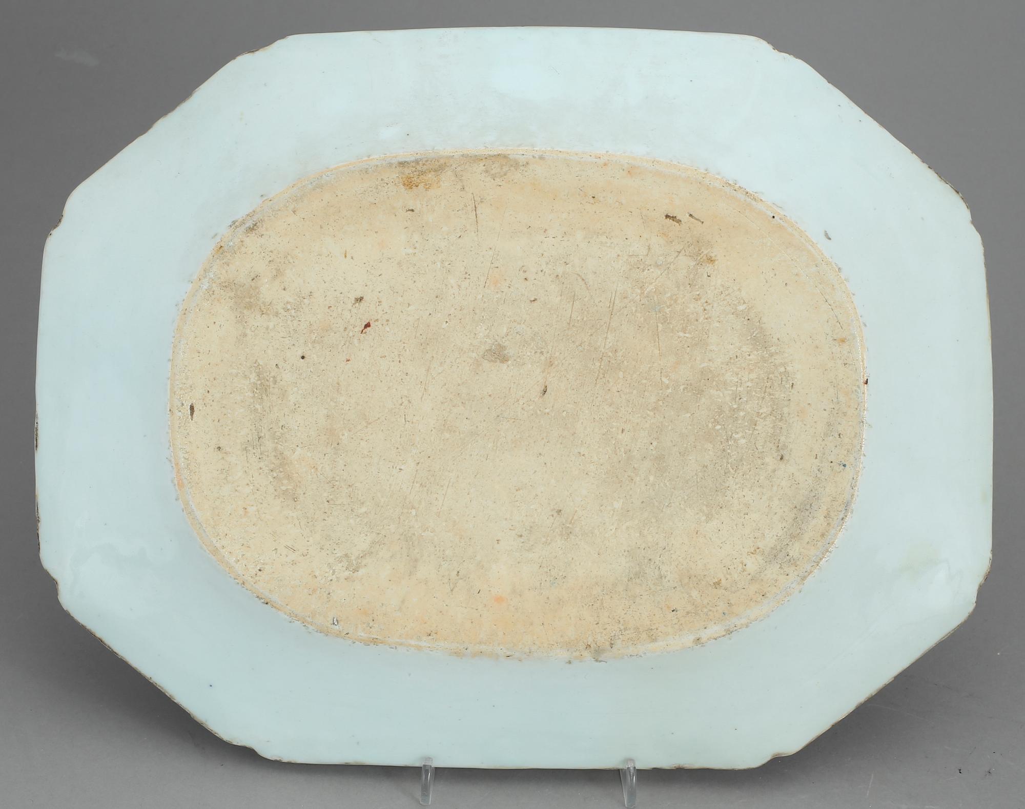 STEKFAT, 2 st, porslin. Kina 1800-tal.