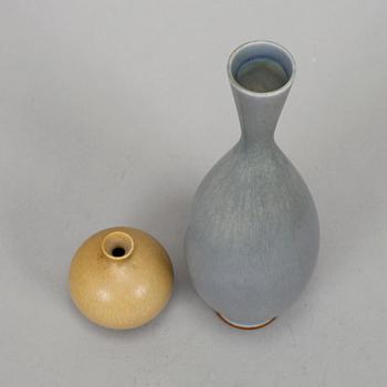 Two Berndt Friberg stoneware vases from Gustavsbergs studio.