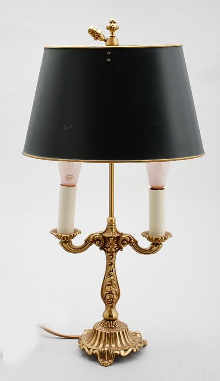 BORDSLAMPA, rokokostil, 1900-talets mitt.