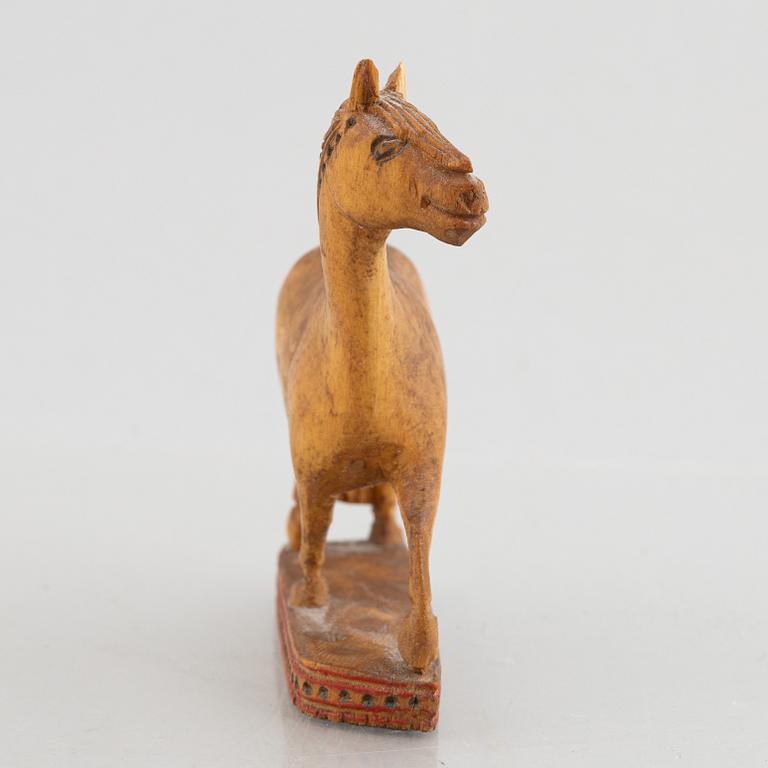 Jemt-Olov Person (1871–1947), a signed wooden sculpture.