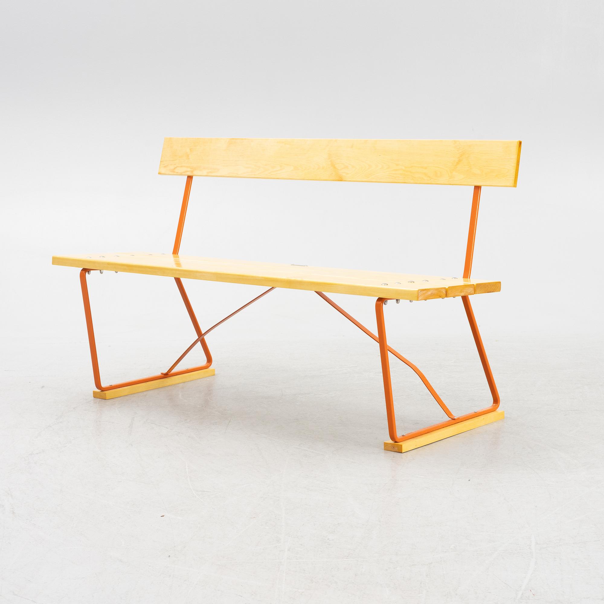 Artur Lindqvist, trädgårdssoffa, "Soffa 3", Grythyttan Stålmöbler.