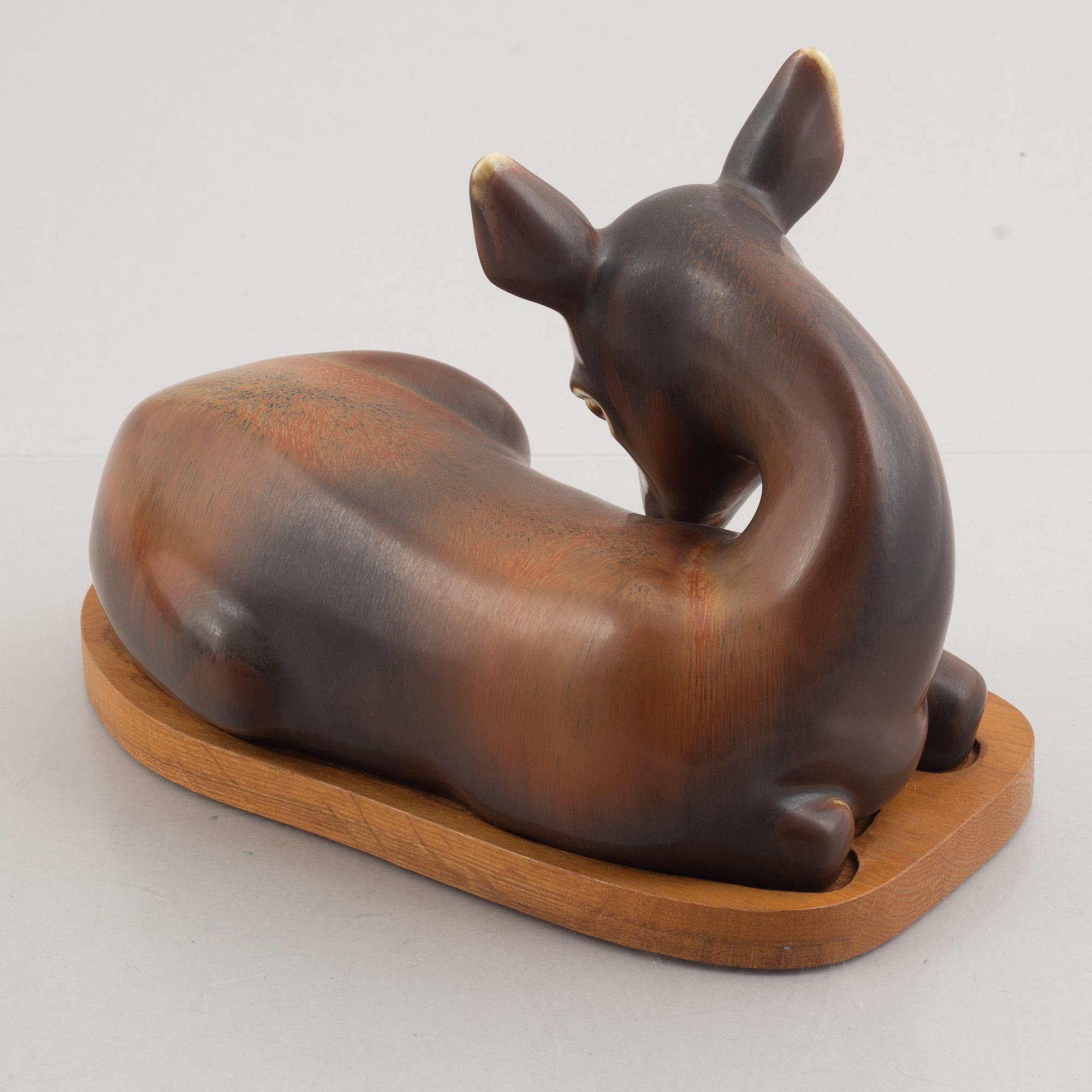 Gunnar Nylund, four stoneware figurines, Rörstrand.