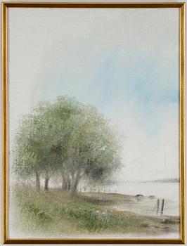 Inge Pettersson, triptych, oil on canvas, signed.