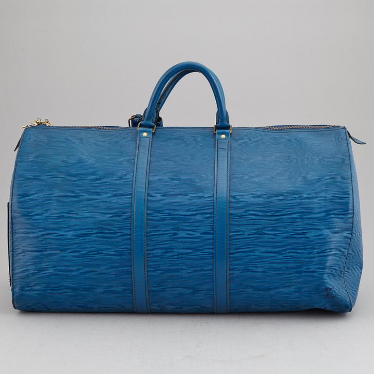 LOUIS VUITTON, a 'Keepall 55 Epi' weekendbag.