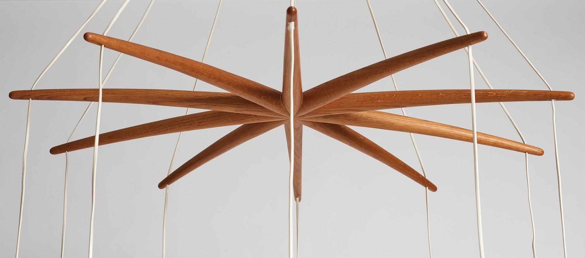 Uno & Östen Kristiansson, a ceiling lamp, Luxus, Vittsjö, Sweden 1950-1960s.