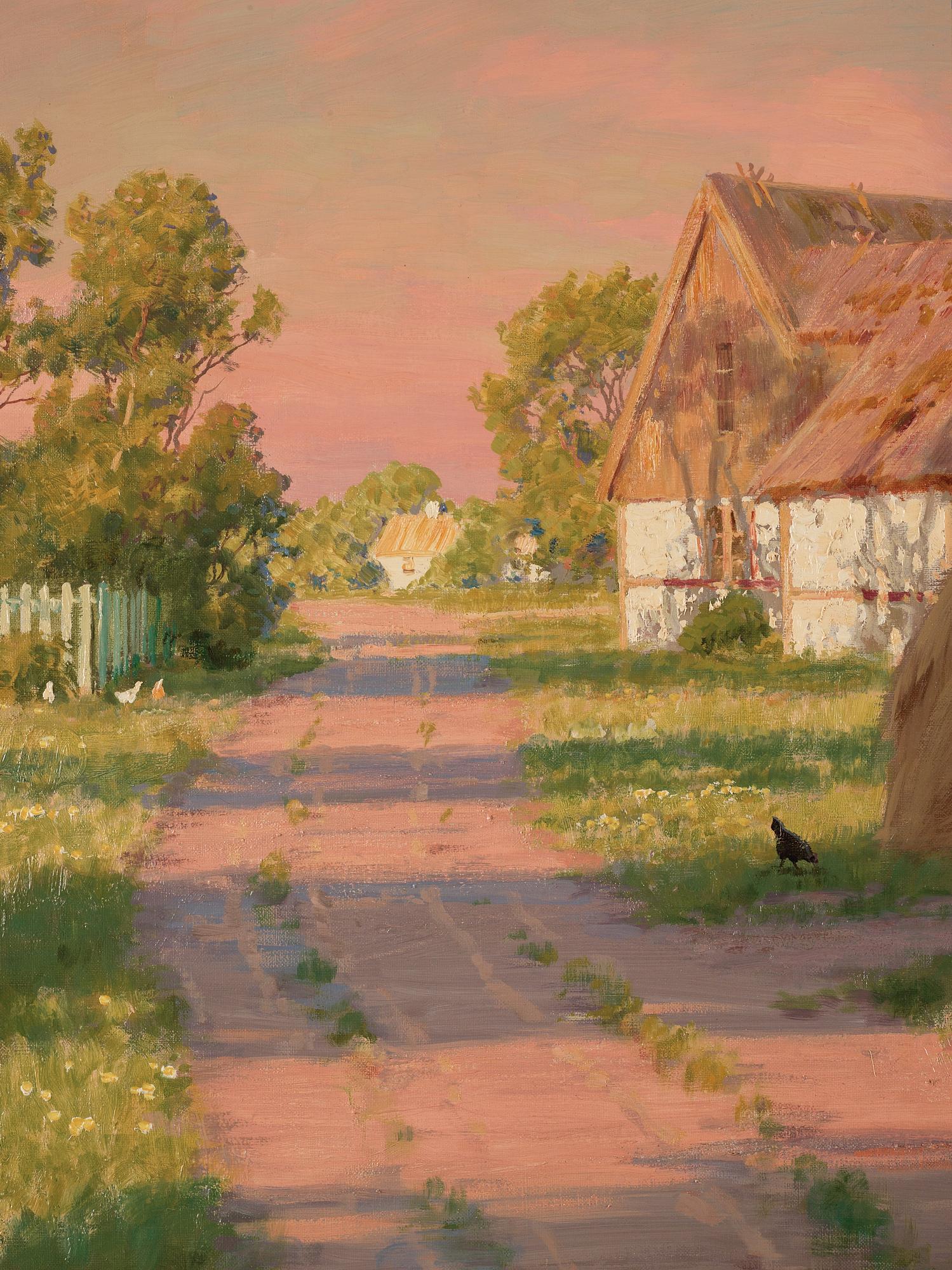 Johan Krouthén, Farmhouse and haystack.