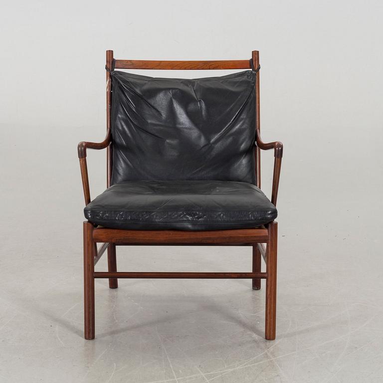 An Ole Wanscher 'Colonial Chair, PJ 149' by Poul Jeppesen, Denmark. Cites certificate.