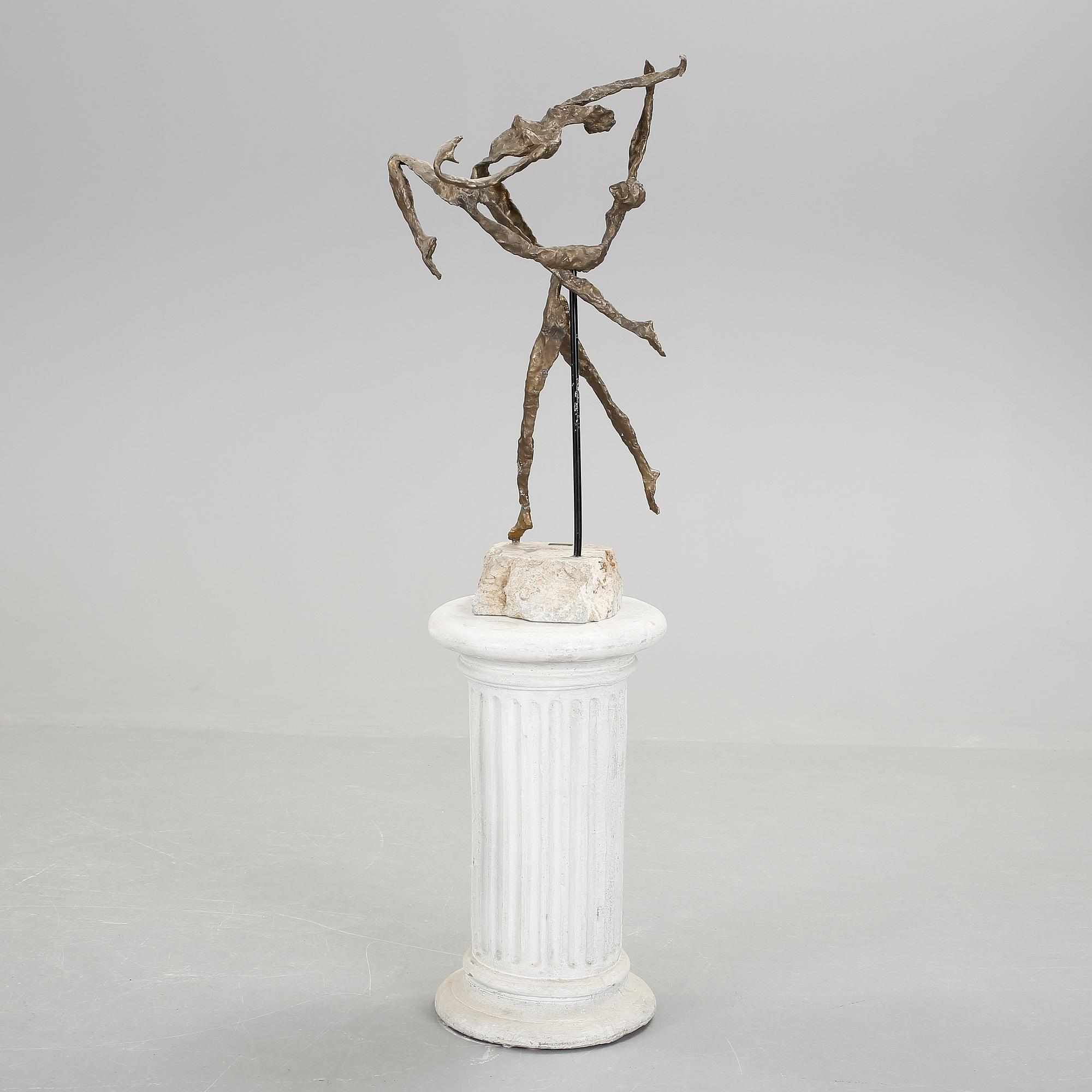 EMANUELE SCARNICCI, skulptur, brons, signerad.