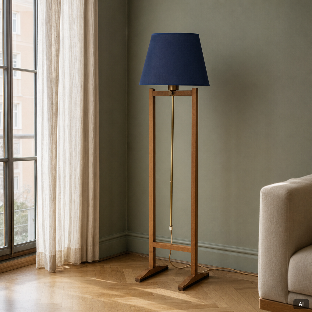 Josef Frank, Golvlampa, modell G 2548, "Kryckan", Firma Svenskt Tenn, före 1985.