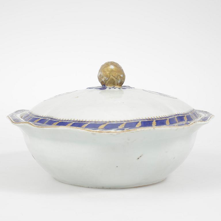 LOCKKAROTT, kompaniporslin, Kina, 1700-tal.