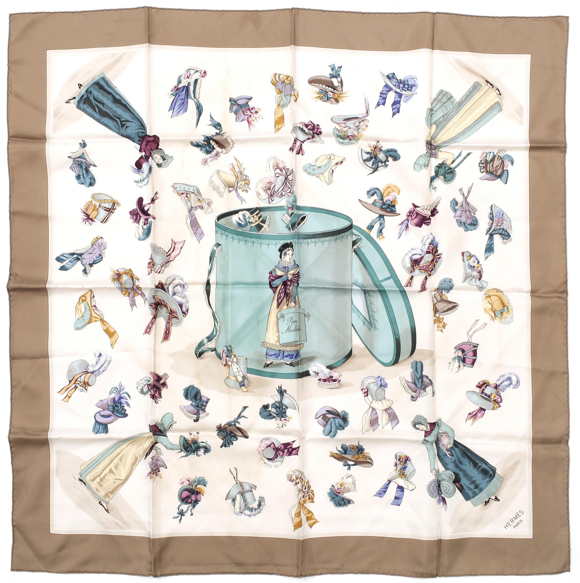 SCARF, Hermès, "Paris Modiste".