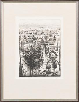 SIMO HANNULA, etching, signed and numbered 38/100 Tiré par l'artiste.