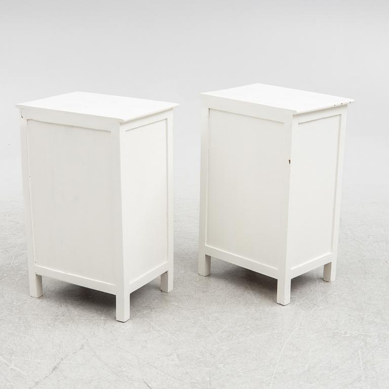 A pair of bedside tables, first half of the 20th century.