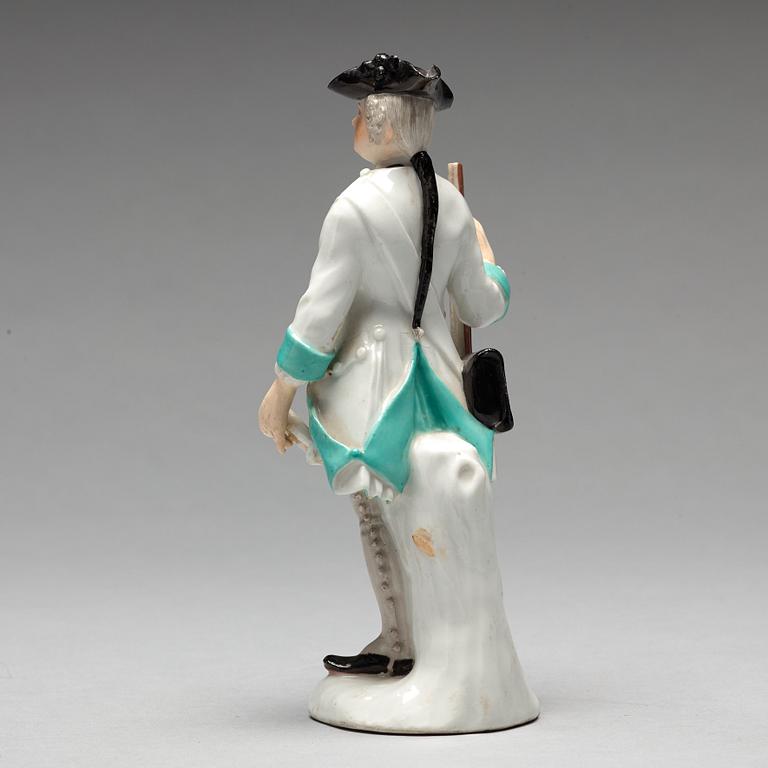 FIGURIN, porslin. Tyskland, 17/1800-tal. Omärkt.