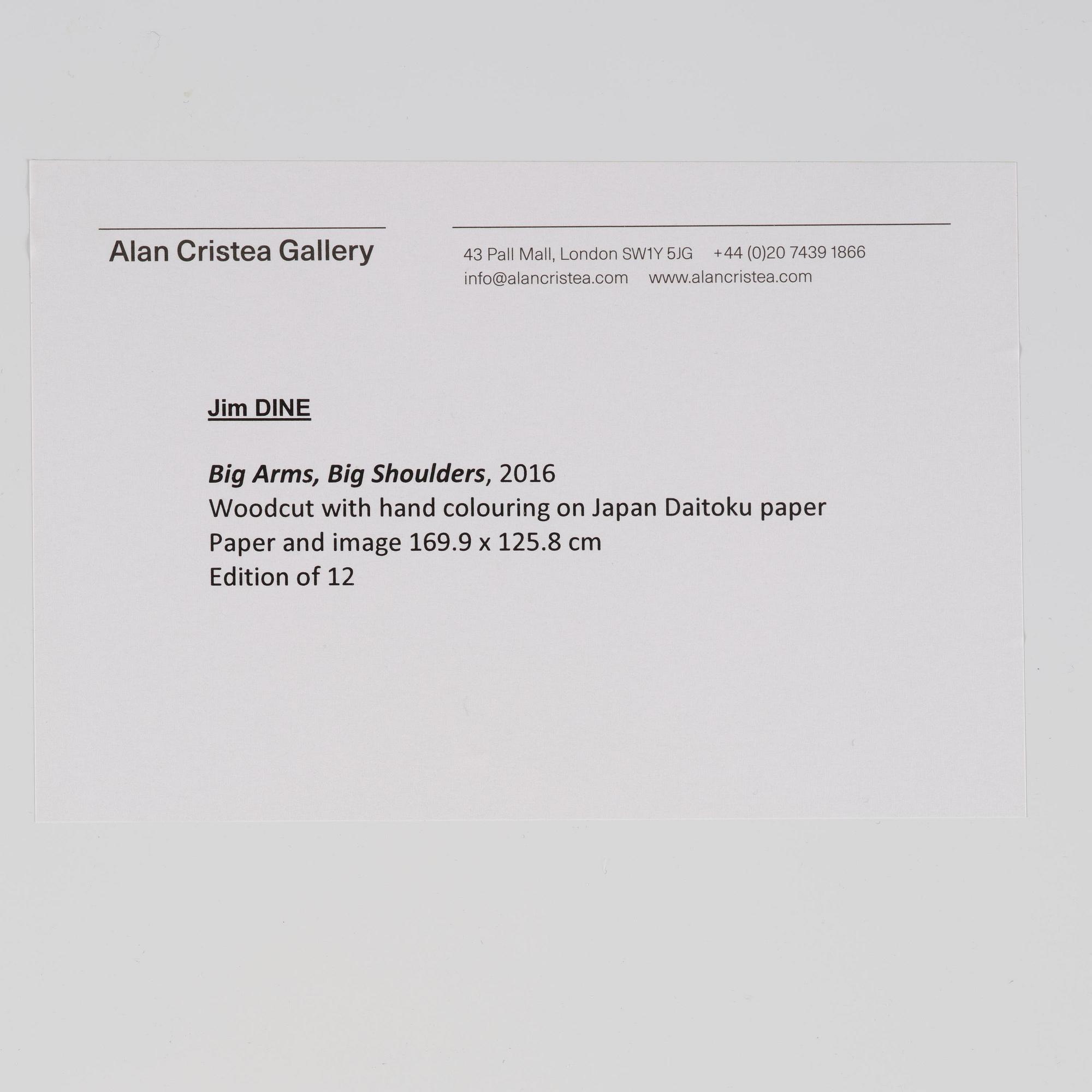 Jim Dine, "Big Arms, Big Shoulders".