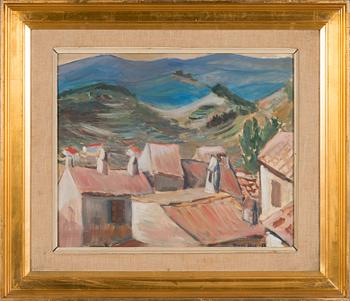 Yngve Bäck, oil on paper, signed and dated 1939.