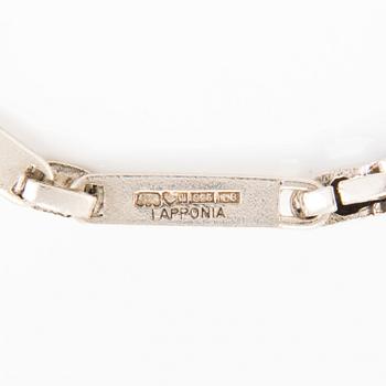 LAPPONIA, KAULAKORU ja RANNEKORU, sterling hopeaa, 1988-1995.