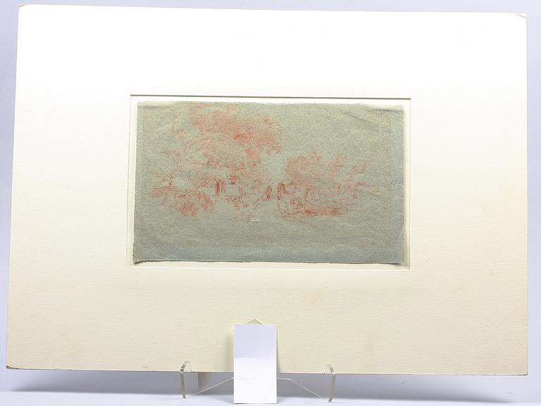 ROUSSEAU, THÉODORE, tillskriven, krita. Stämpelsignerad TH.R.