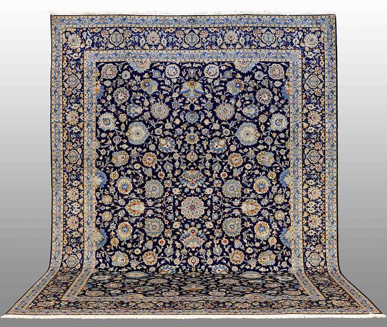 An carpet Keshan, ca 445 x 330 cm.