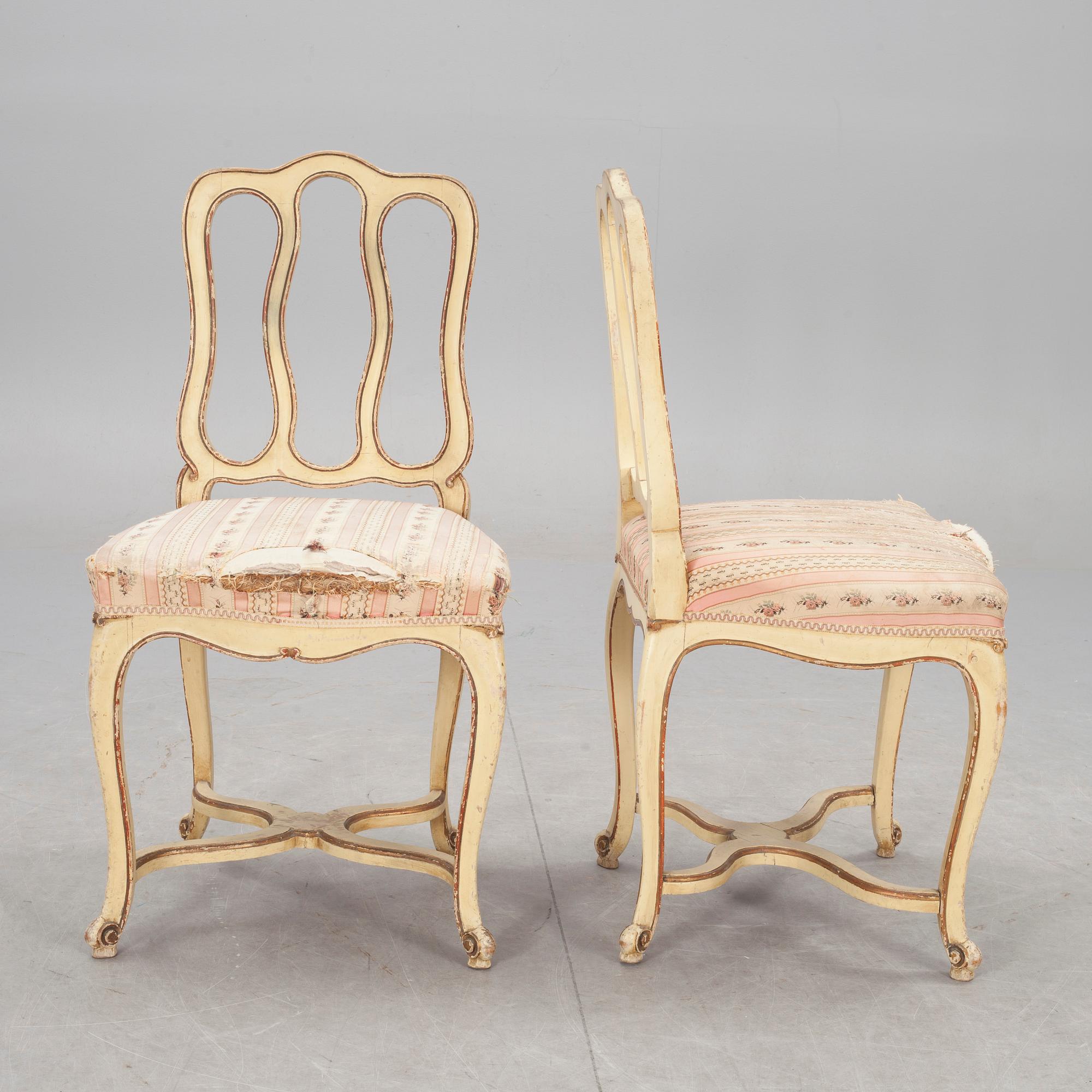 STOLAR, ett par, 1800/1900-tal.