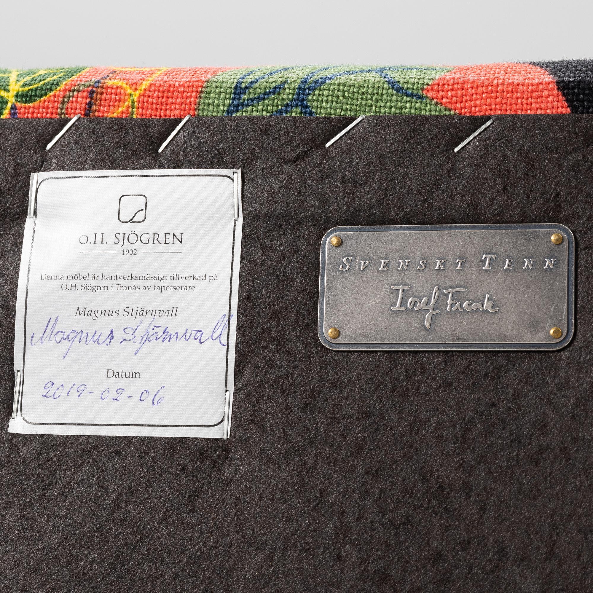 Josef Frank, a model 678 sofa, Svenskt Tenn.