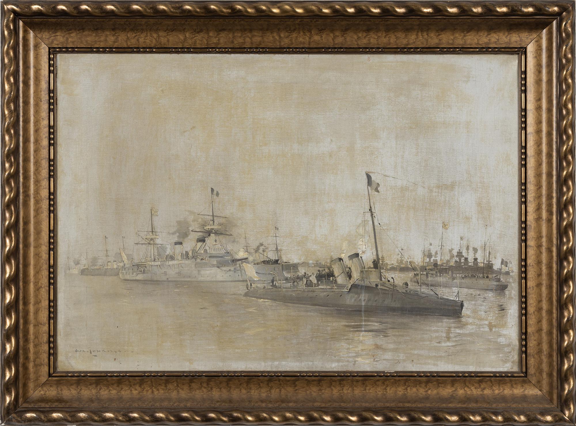 Arvid Johanson, oil on canvas, signed.