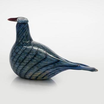 Oiva Toikka, A glass bird, 'Rusee grebe', signed O. Toikka Nuutajärvi.