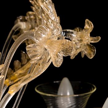 A mid-20th Century Murano glass chandelier.