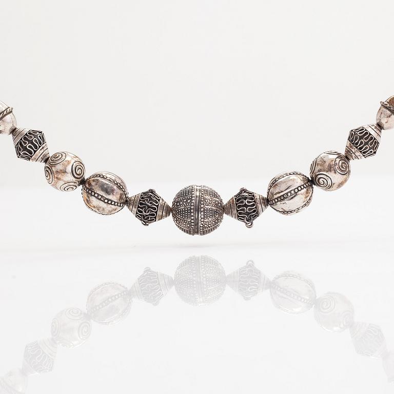 A silver necklace "Halikko treasure" for Kalevala Koru, Helsinki 1968.