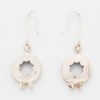 Jorma Laine, A pair of earrings in silver.