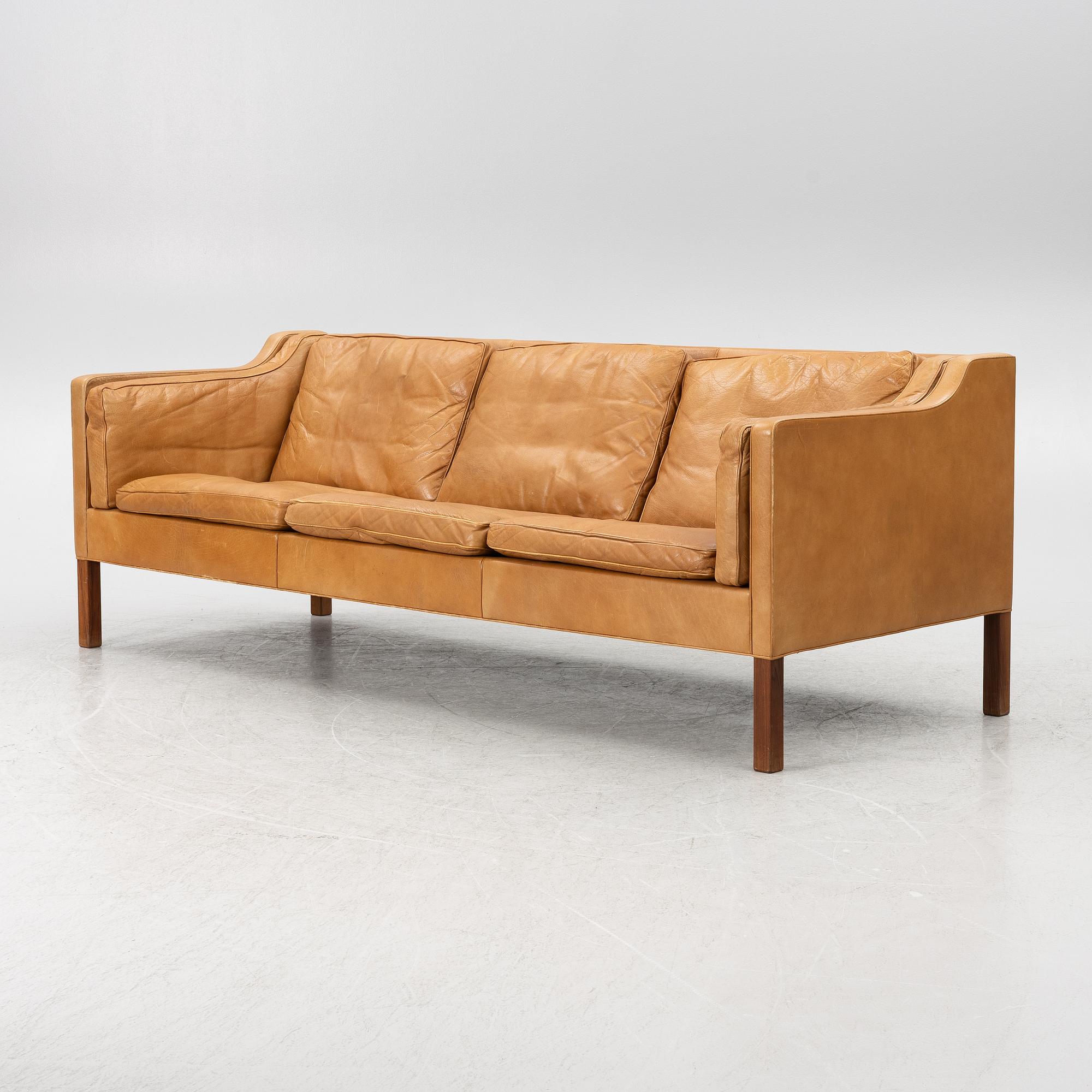 Børge Mogensen, a model 2213 sofa, Fredericia Stolefabrik, Denmark.