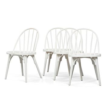 297. Uno Åhrén, a set of four chairs, Gemla, Sweden 1930's, provenance Estrid Ericson.