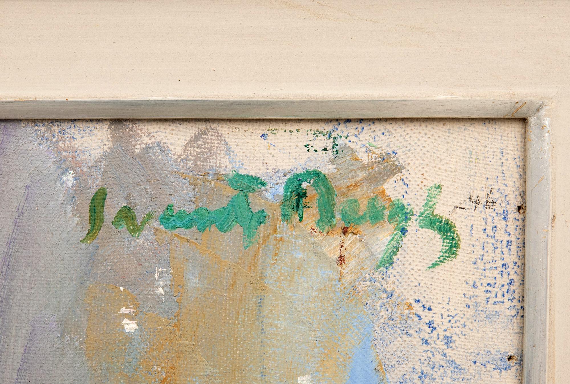 Svante Bergh, "Street in Gandria with Monte Generoso in the background".