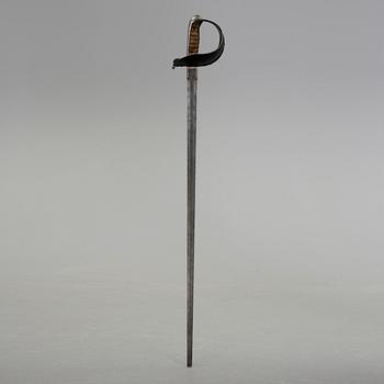 SABEL, för manskap vid kavalleriet, m/1893, samt TRÄNINGSSABEL, omkring år 1900.