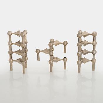 Caesar Stoffic & Fritz Nagel, kynttilänjalkoja 11 kpl, Saksa 1900-luvun loppupuoli.