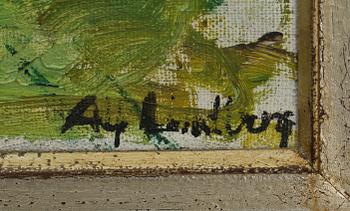 ALF LINDBERG, olja på duk, signerad.