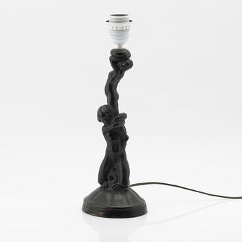 Axel Gute, Table lamp, early 20th century.