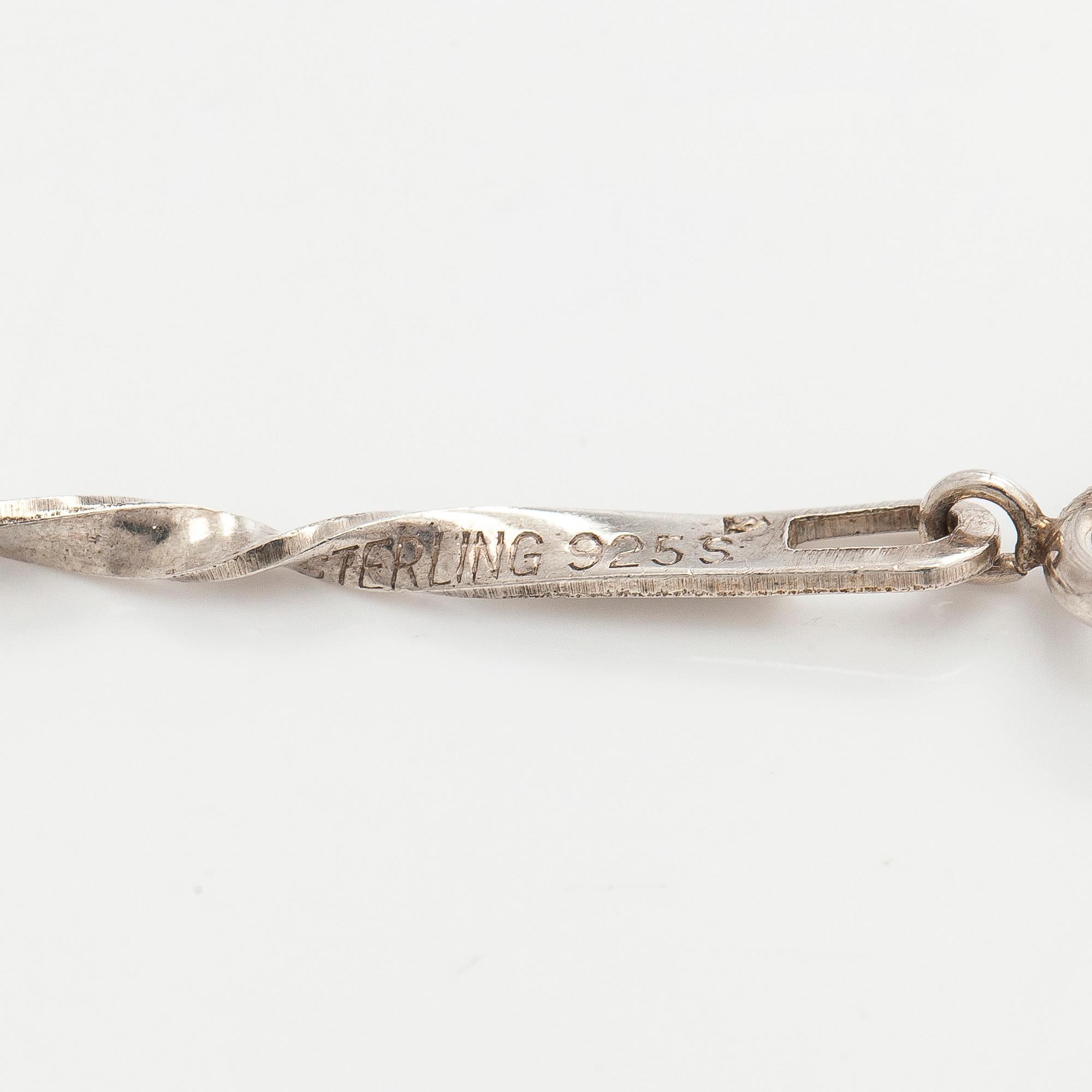 David Andersen, A sterling silver necklace.