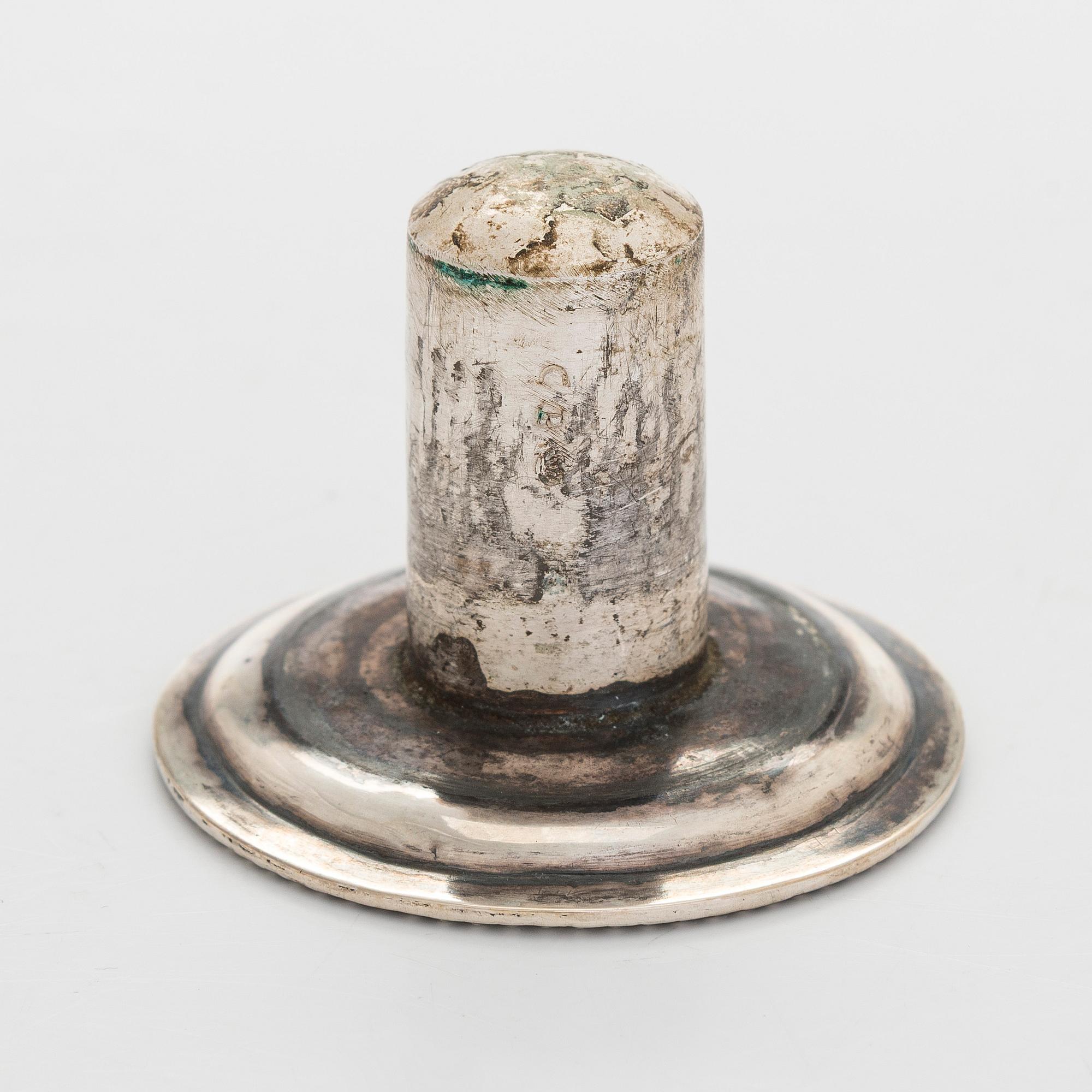 Jacob Herman Lundström, kynttilänjalkapari, Kuopio 1824.