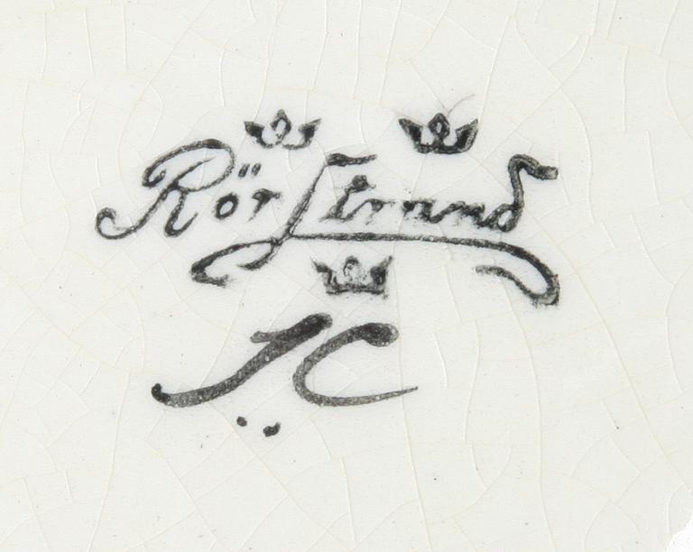 SKÅLAR, 2 st samt URNA, flintgods, Ilse Claesson, Rörstrand.