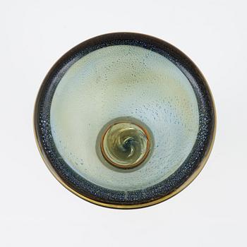 A glass vase, probably Italy, late 20th Century.
