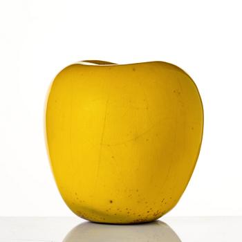 Hans Hedberg, a faience sculpture of an apple, Biot, France.