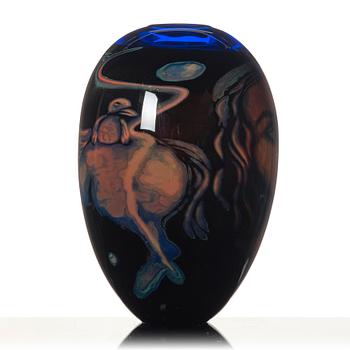 Eva Englund, vas, "Prinsessan", glas, graal, Orrefors 1988.
