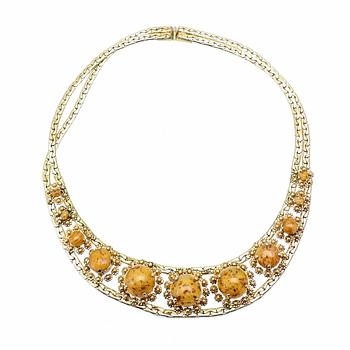 Christian Dior, collier och örhängen ett par 1960-tal.