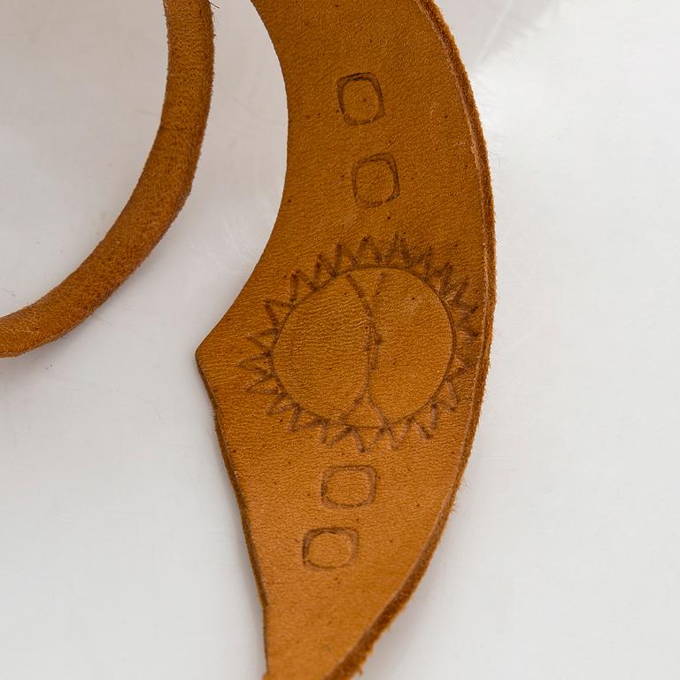 A two piece set of masur birch guksi /cups marked VE, Wilhelm Eriksson, Flakaberg, Sweden.