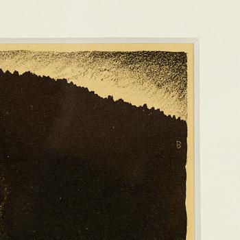 John Bauer, lithograph, from: "Troll", 1915. Signed B in the print.