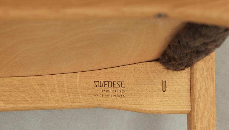 FÅTÖLJ med FOTPALL, "Lamino", Yngve Ekström, Swedese, 1900-talets andra hälft.