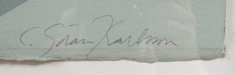 C-G KARLSSON, färglitografi, sign o numr 108/125.