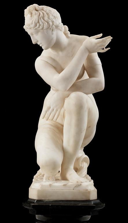 OKÄND KONSTNÄR, skulptur, alabaster, 1800/1900-tal.